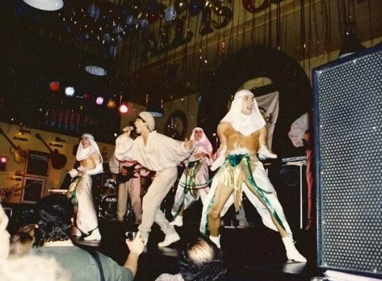 Группа «На-На» в Hard Rock Cafe в Нью-Йорке, 1992 год.