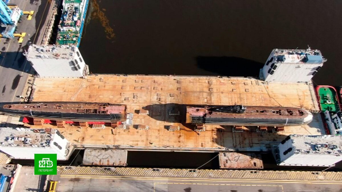    Первую советскую атомную подлодку разрезали для будущего музея в Кронштадте