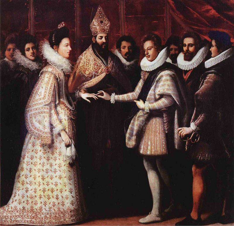 Якопо де Эмполи написал картину, посвященную бракосочетанию Винченцо и Элеоноры