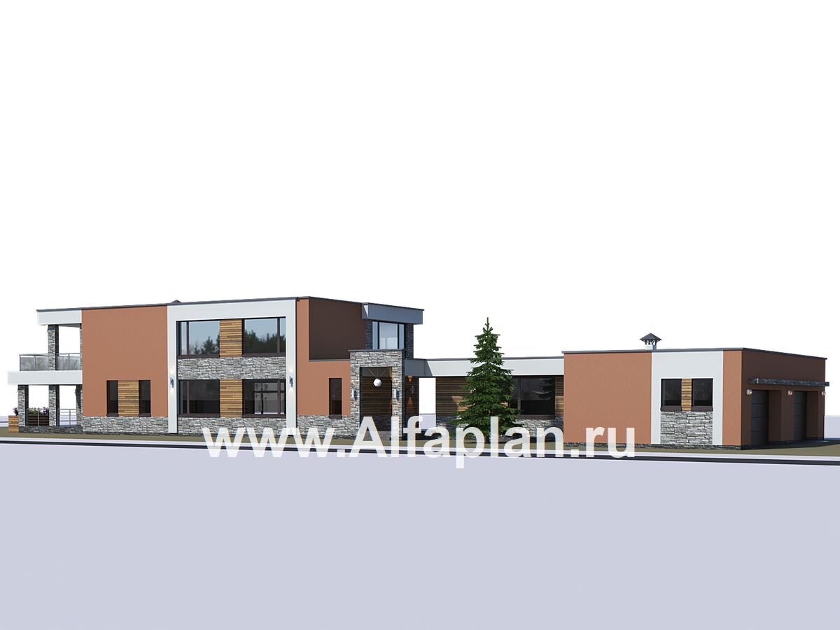 2. Индивидуальный проект дома на участке 20х120м, архитектор Тарасов В.А. (АСК "Альфаплан). 