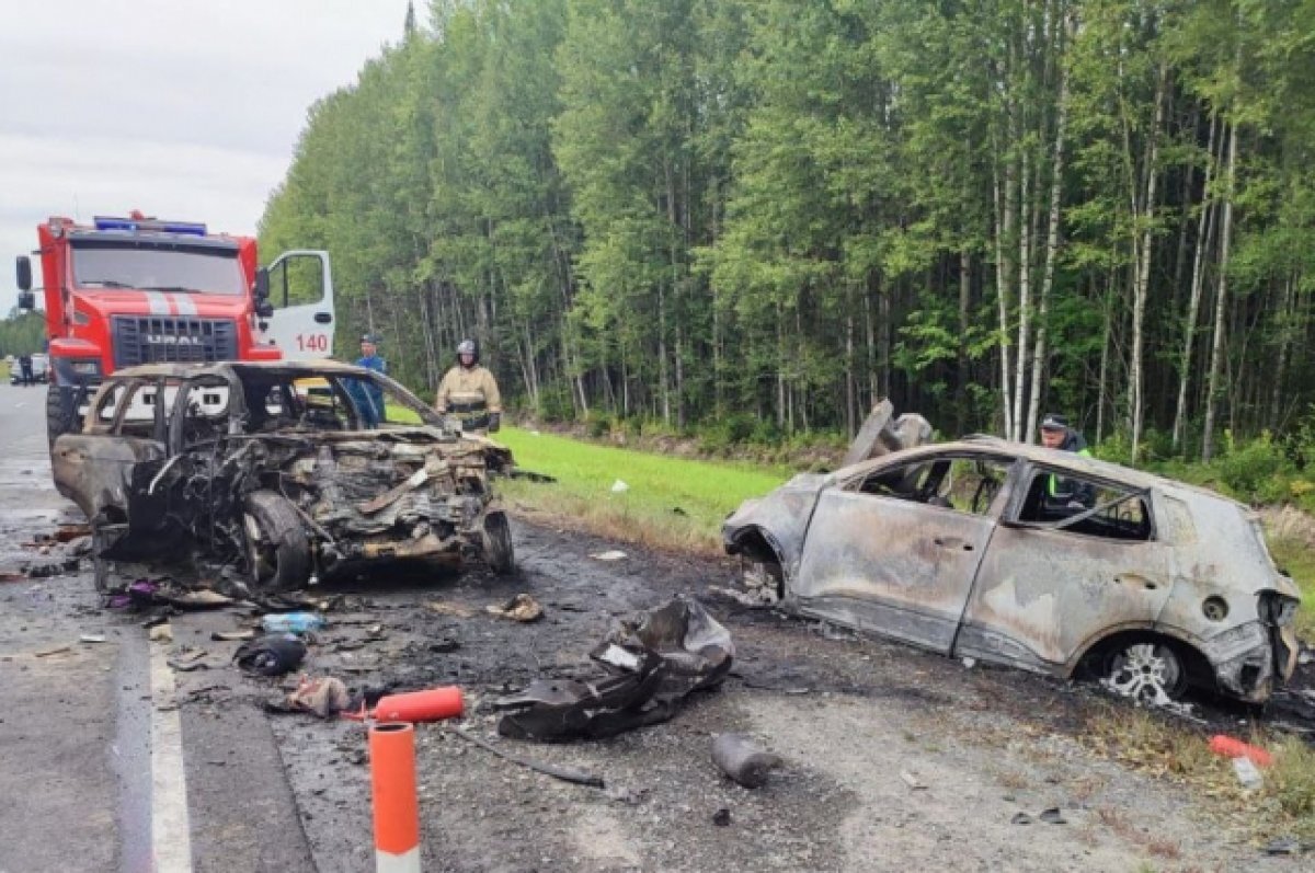    В сети появилось видео смертельного ДТП на трассе Тюмень – ХМАО