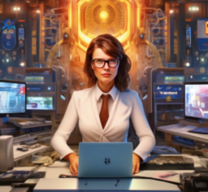 Оля. Рисунок нейросети.