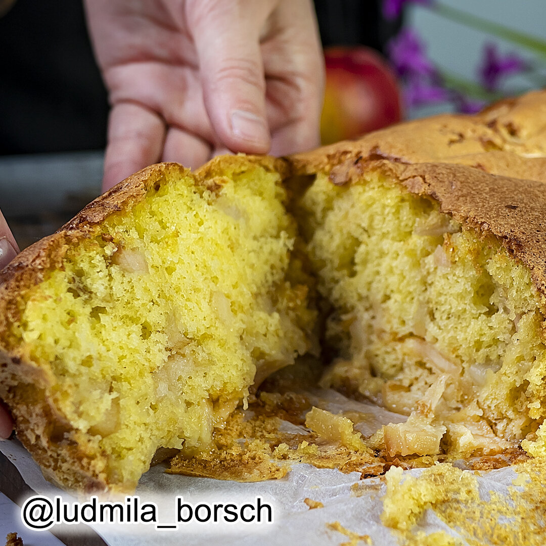 Готовлю только для близких. Это мой самый лучший яблочный пирог. | Вкусный  рецепт от Людмилы Борщ | Дзен