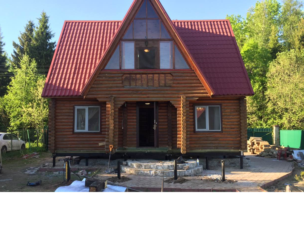 Замена фундамента на винтовые сваи