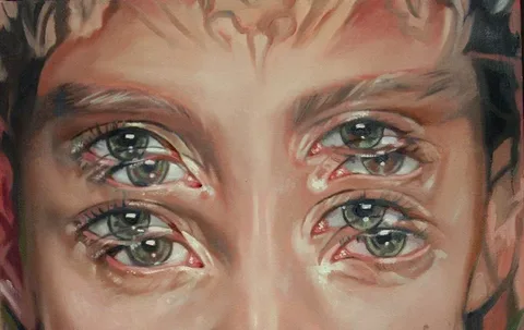 в качестве иллюстрации картина Alex Garant ил серии "Queen of Double Eyes"