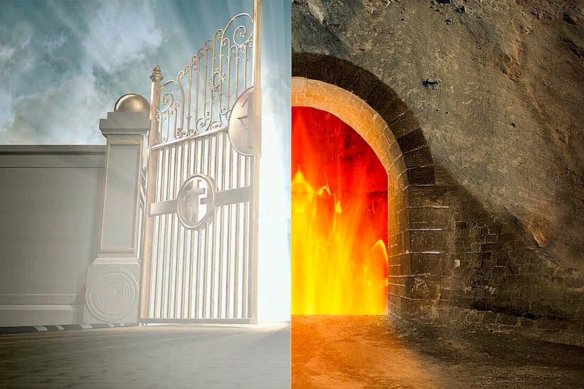 ворота в рай и ад. война между раем и адом. врата рая и врата ада. ад & рай. где находится рай и ад.