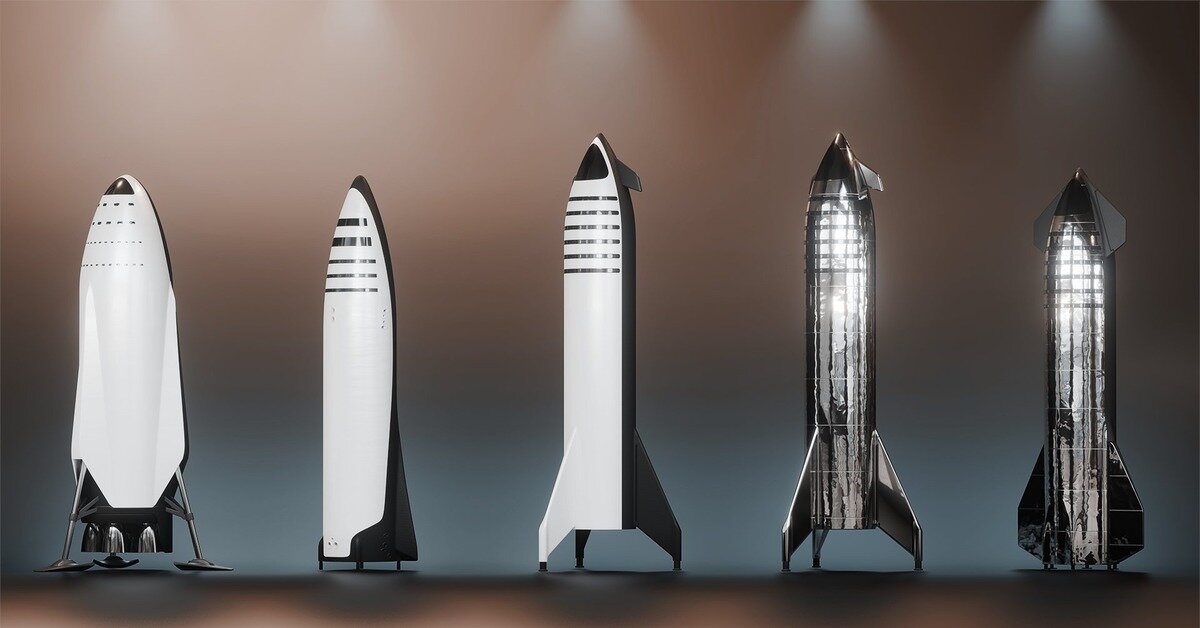 Как изменялись дизайн и внешний вид Starship c 2016 года.