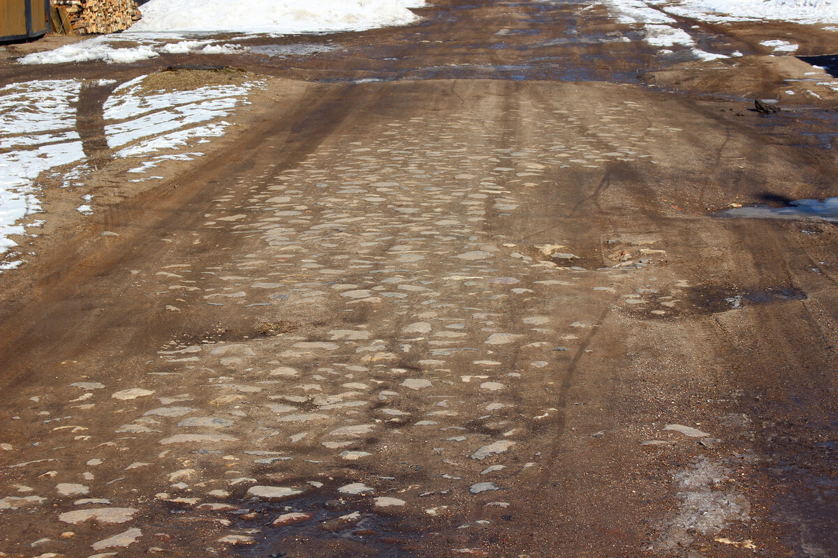 Булыжная дорога в г. Вышний Волочёк