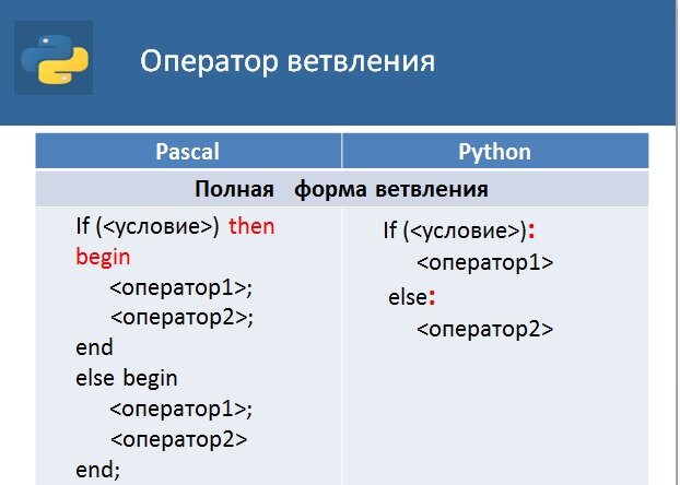 Python условный оператор ответы