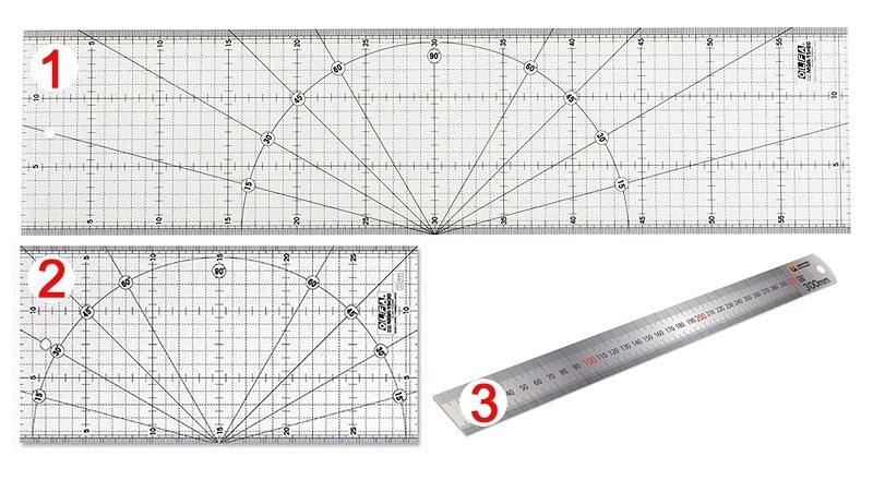 Линейки для удобного кроя.