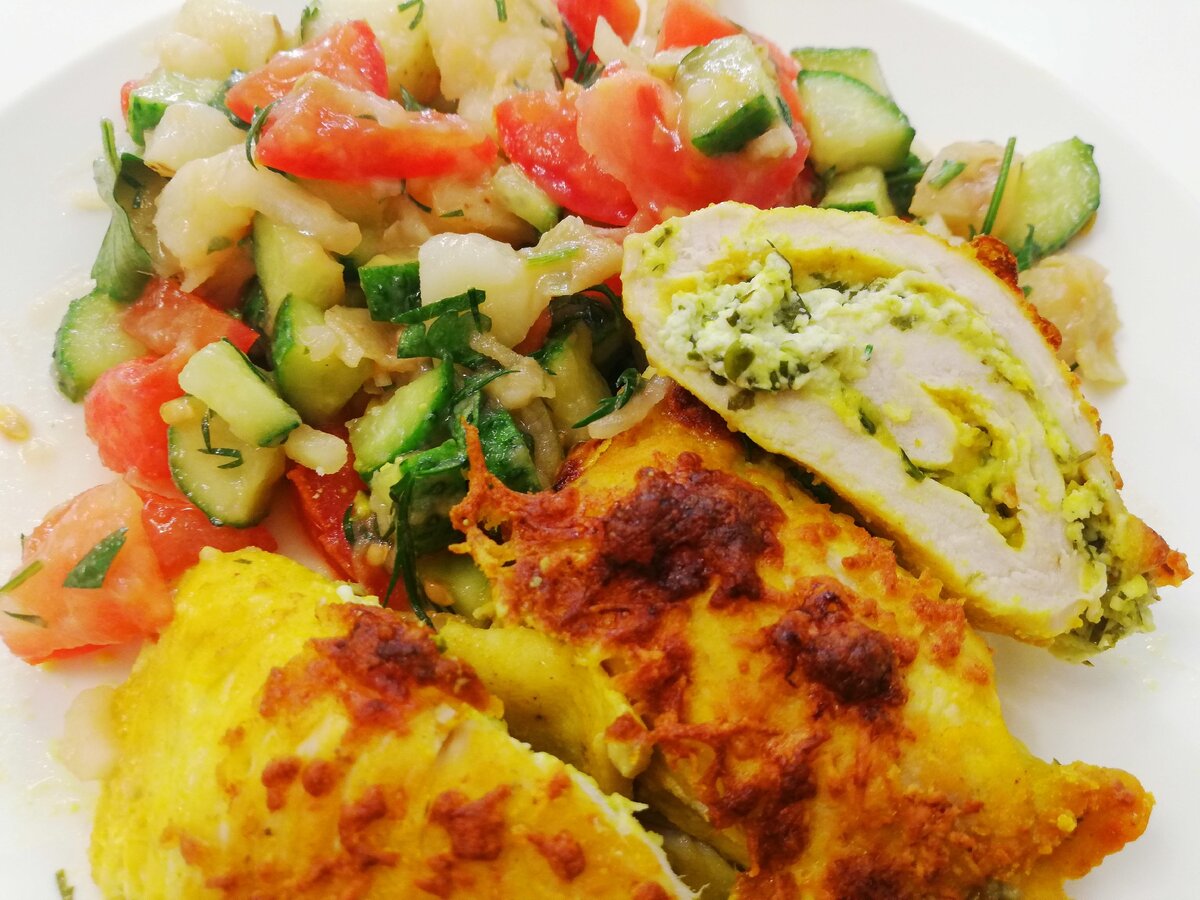 Моя тарелочки на обед. Фото автора. 