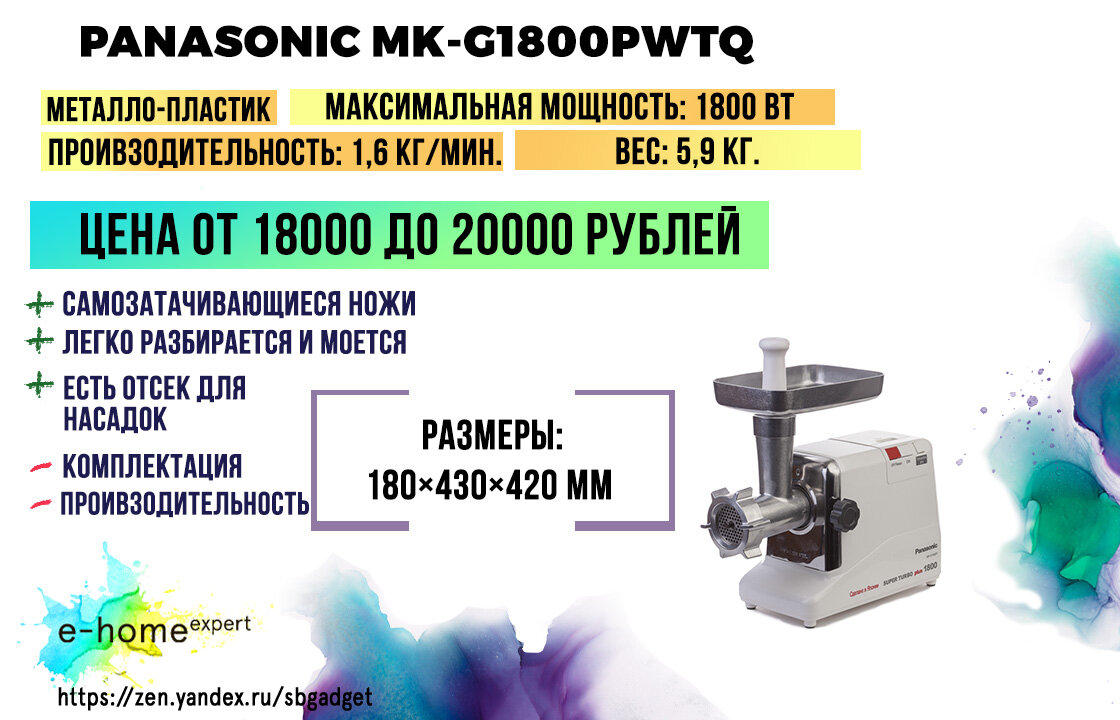 Panasonic MK-G1800PWTQ