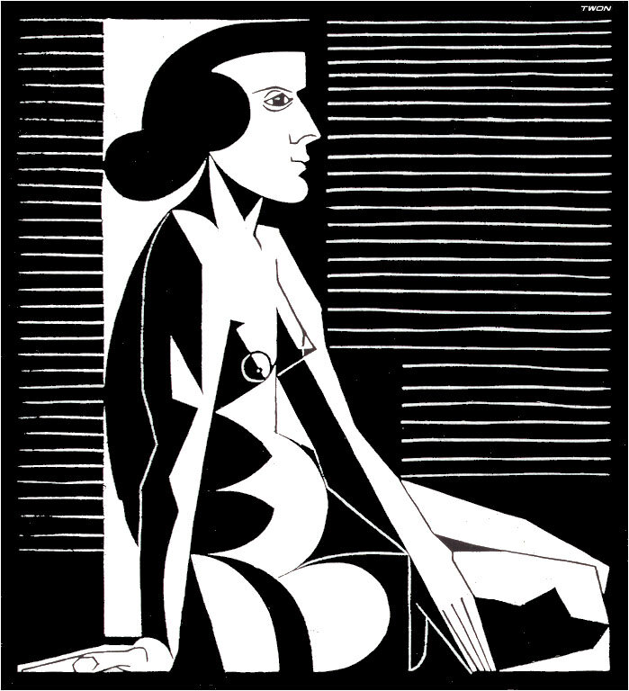 "Сидящая обнаженная" (1921)