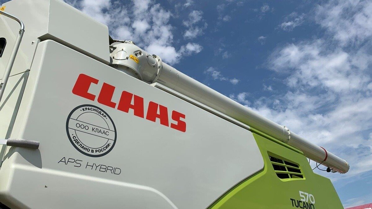 Зерноуборочный комбайн CLAAS TUCANO 570 — сделано в России 