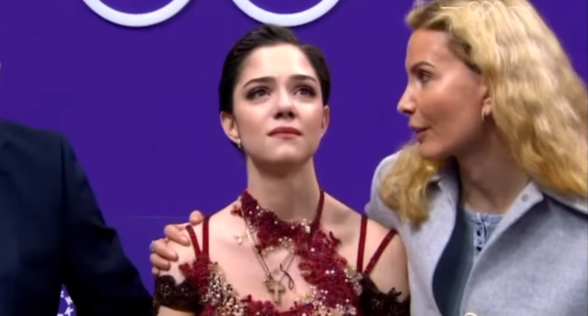 Евгения Медведева и Этери Тутберидзе. Зимние Олимпийские игры 2018. 