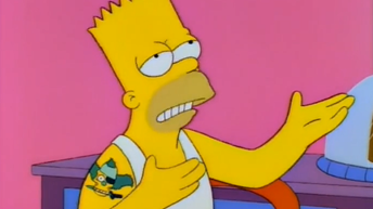 Симпсоны, . Поклонников сериала, неудачные татуировки.