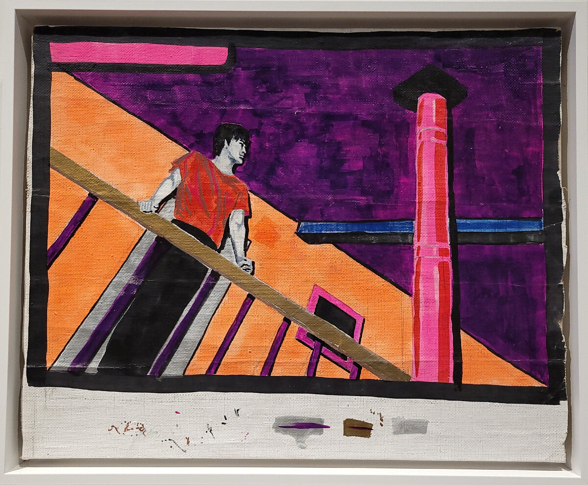 Виктор Цой. "Балкон". 1990 г. Фото с выставки "Виктор Цой. Путь героя"