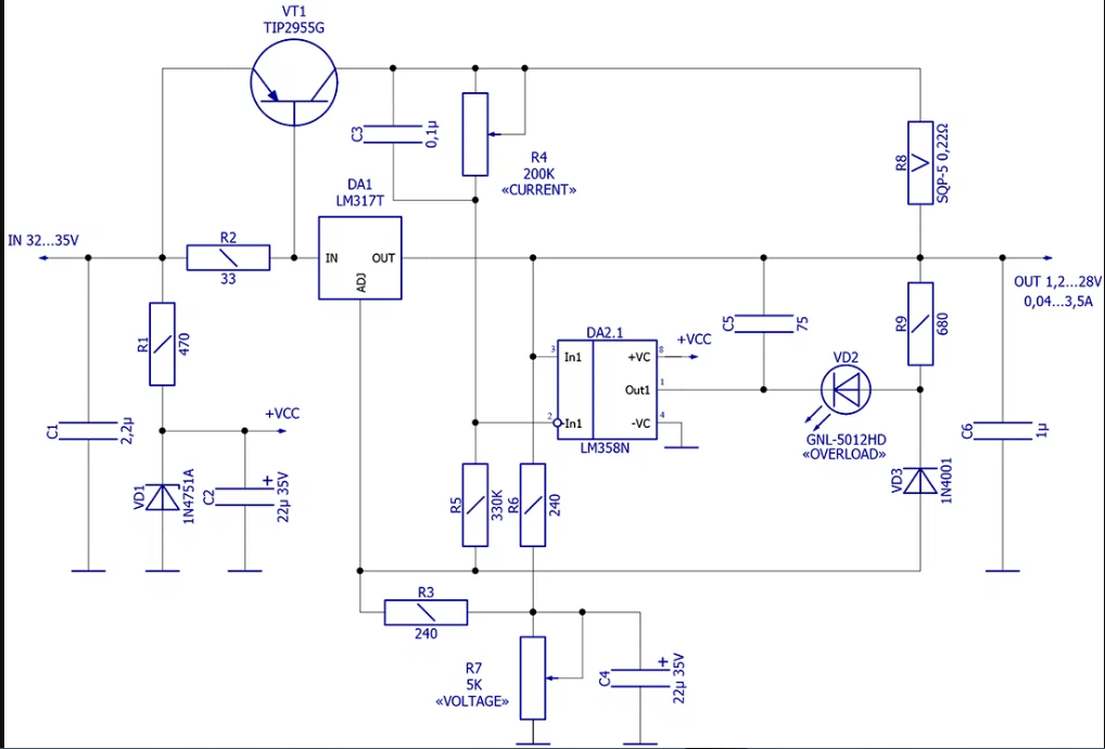Схема взята с канала PRACTICAL ELECTRONICS