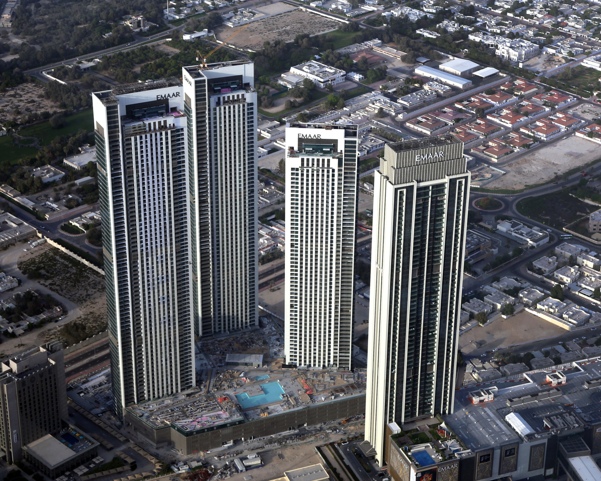 Дубай с птичьего полёта