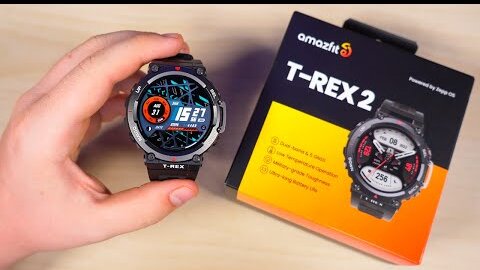 AMAZFIT T-REX 2 - НЕУБИВАЕМЫЕ УМНЫЕ ЧАСЫ 2022! МОЩНЫЙ GPS, 24 ДНЯ РАБОТЫ и ВОЕННЫЙ СТАНДАРТ ЗАЩИТЫ!