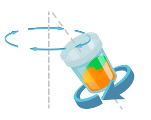 Рис. 1 Планетарное смешивание схематично