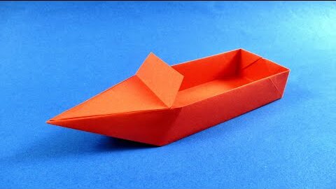 Как сделать лодку из бумаги. 🚢Лодка оригами из бумаги