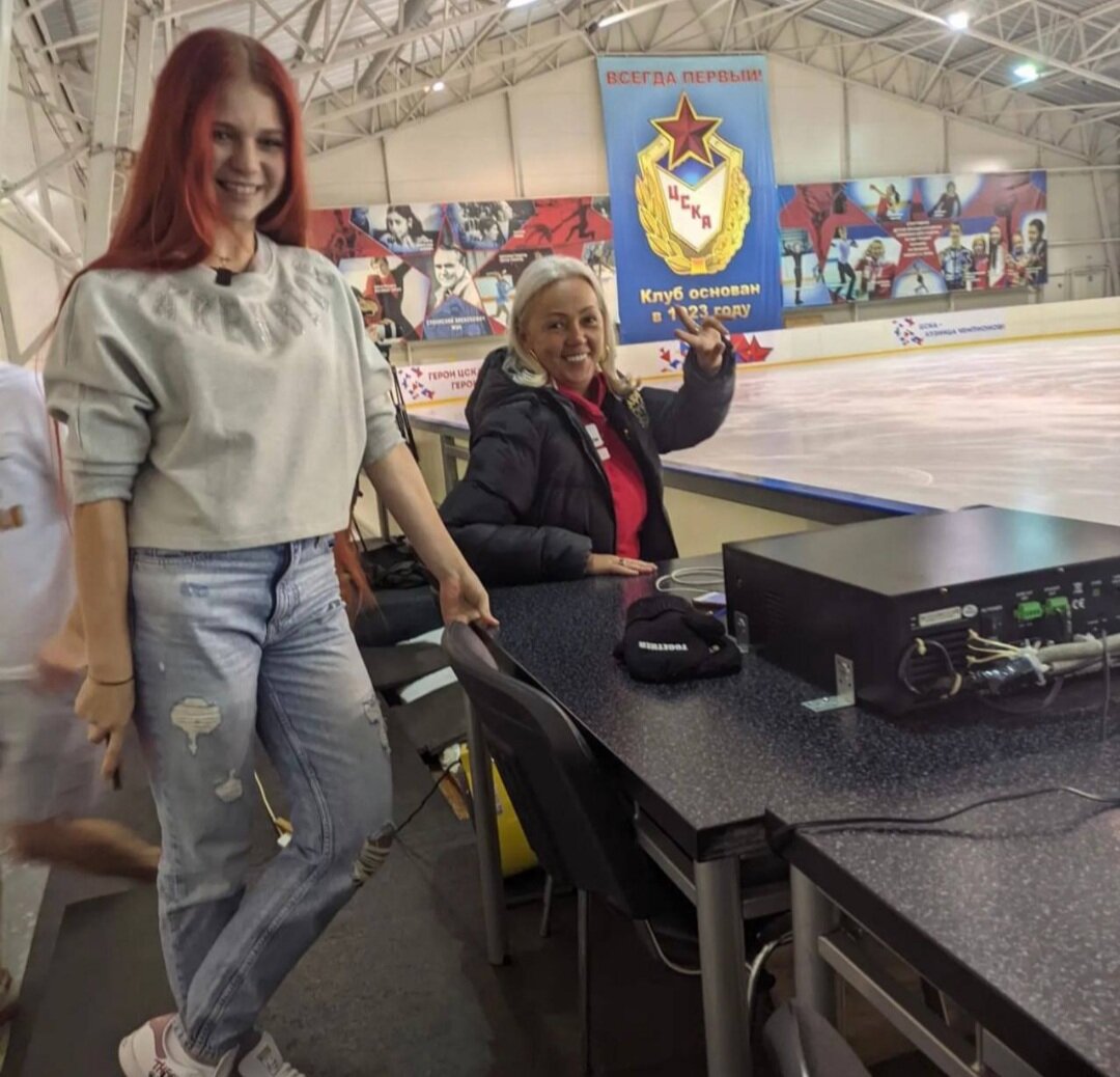 Александра Трусова и Светлана Соколовская 