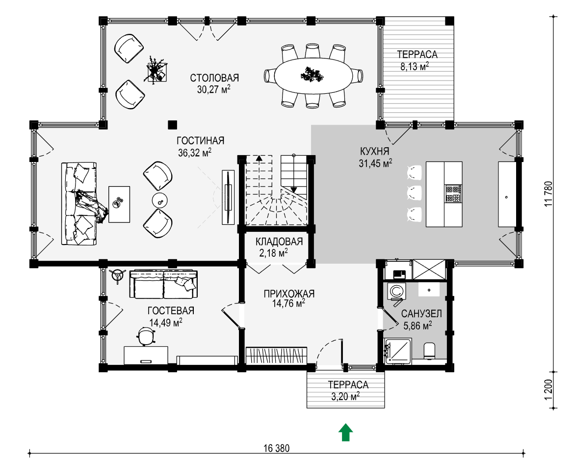 План 1 этажа