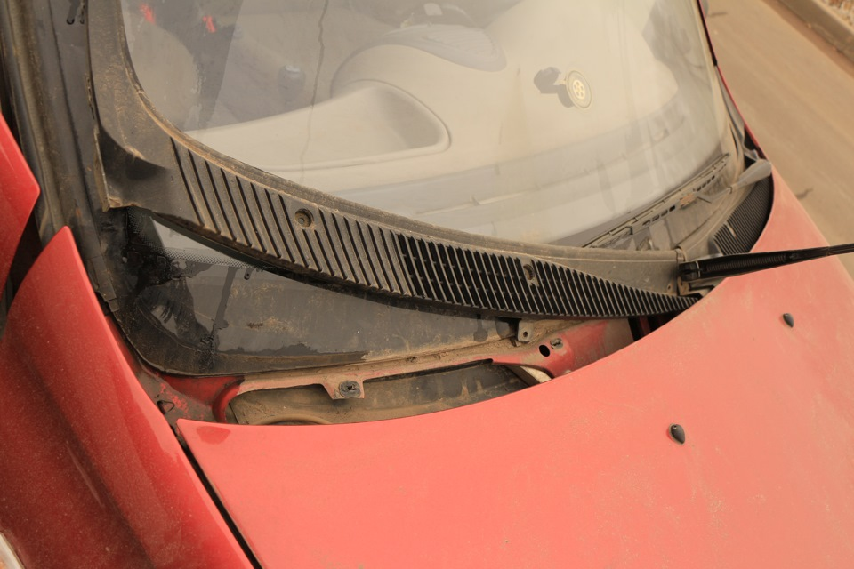 снимаем решетку