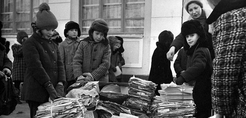 Сбор макулатуры в школе/ © molva33.ru