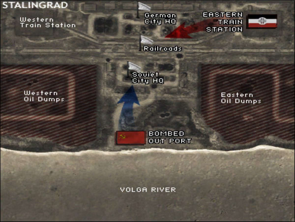 Карта Сталинградской Битвы