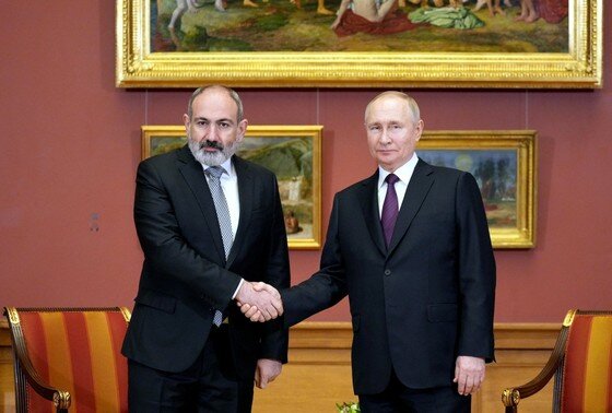    Никол Пашинян, Владимир Путин