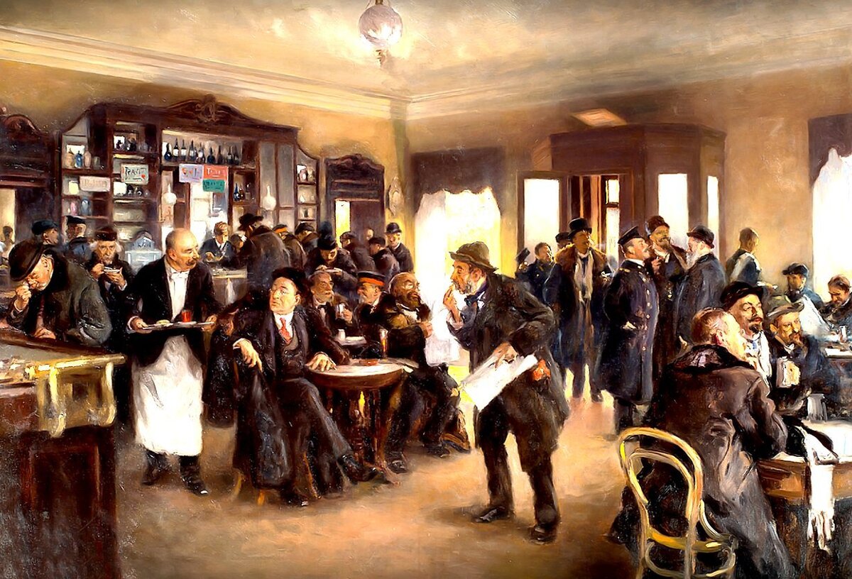 Владимир Егорович Маковский. В трактире, 1897