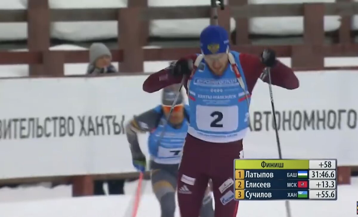 Максим Цветков на финише Чемпионата России. Там он выступил, гораздо сильнее Логинова и заслуженно попал в команду