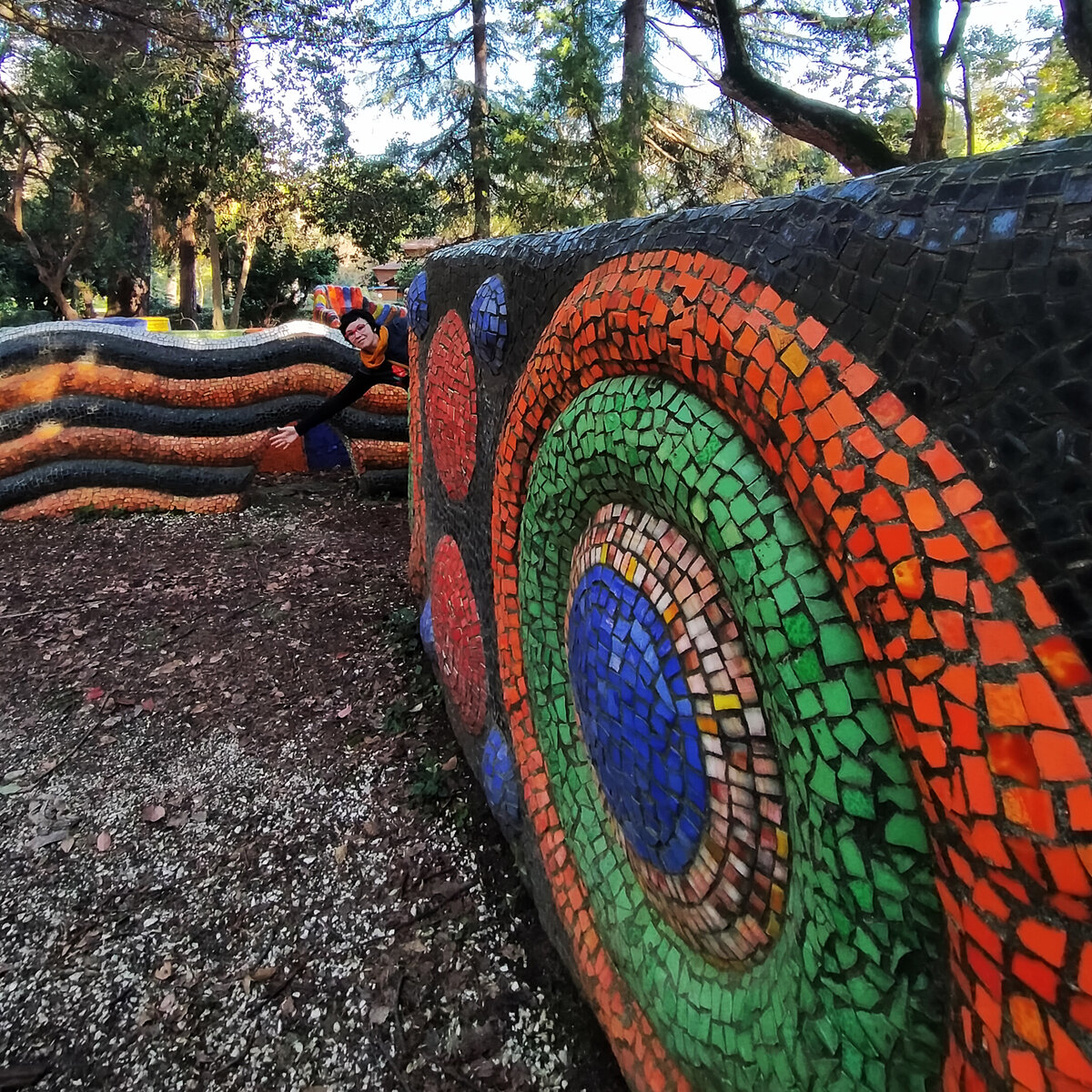 Мозаичный лабиринт в Приморском парке.