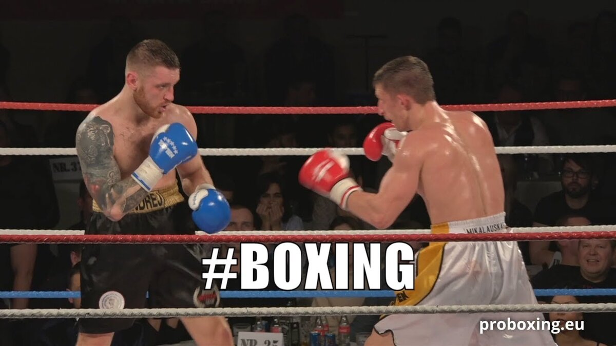 Андрей Покумейко (Черные шорты) против Валерия Микалаускаса (Белые шорты) 