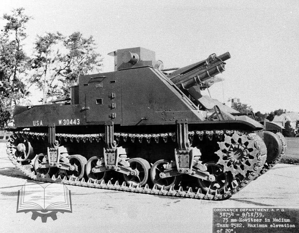 Medium Tank T5E2, первая попытка установить 75-мм орудие в средний танк. Опыт потом пригодился в случае с Medium Tank M3.