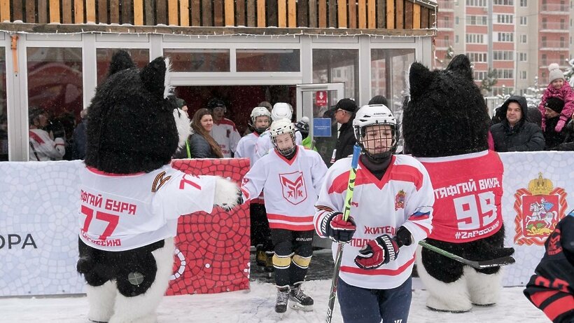    Матч «Легенд хоккея» в рамках «Выходи во двор» © Пресс-служба Министерства физической культуры и спорта Московской области