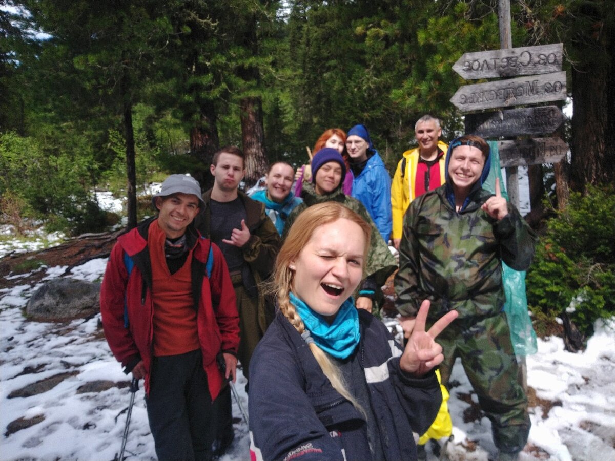 Наша первая группа в Ергаки