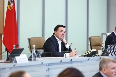    Совещание Губернатора Московской области Андрея Воробьева с руководящим составом правительства Московской области и главами городских округов © Антон Чернов, «Подмосковье Сегодня»