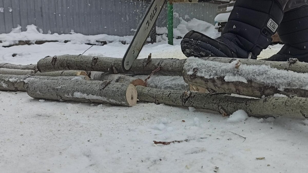 Бензопила Штиль в деле.