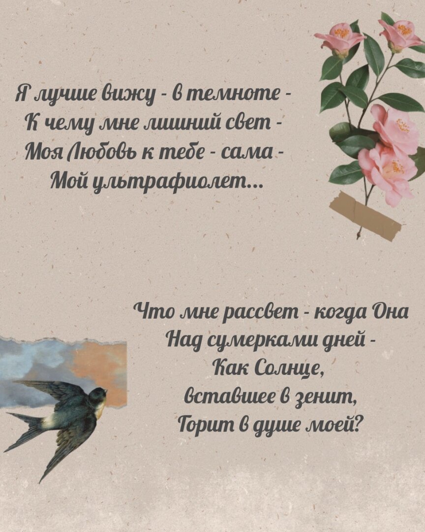 Эмили Дикинсон фрагмент из стихотворения "Я лучше вижу - в темноте"