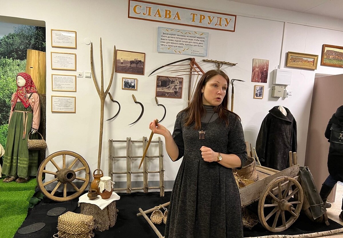    В местном музее собраны предметы крестьянского быта Алина Малинина