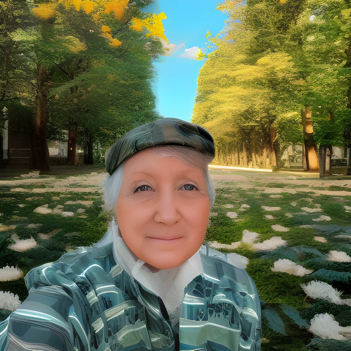 Нила Титовна в 90-х. Иллюстрация автора.