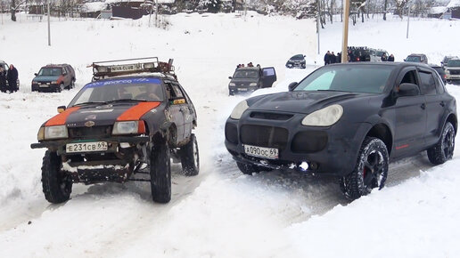 Мажор на Porsche Cayenne 500+л.с. против работяг на бездорожье.