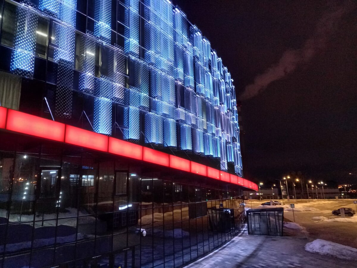 Пример архитектурной подсветки с помощью протокола DMX-512