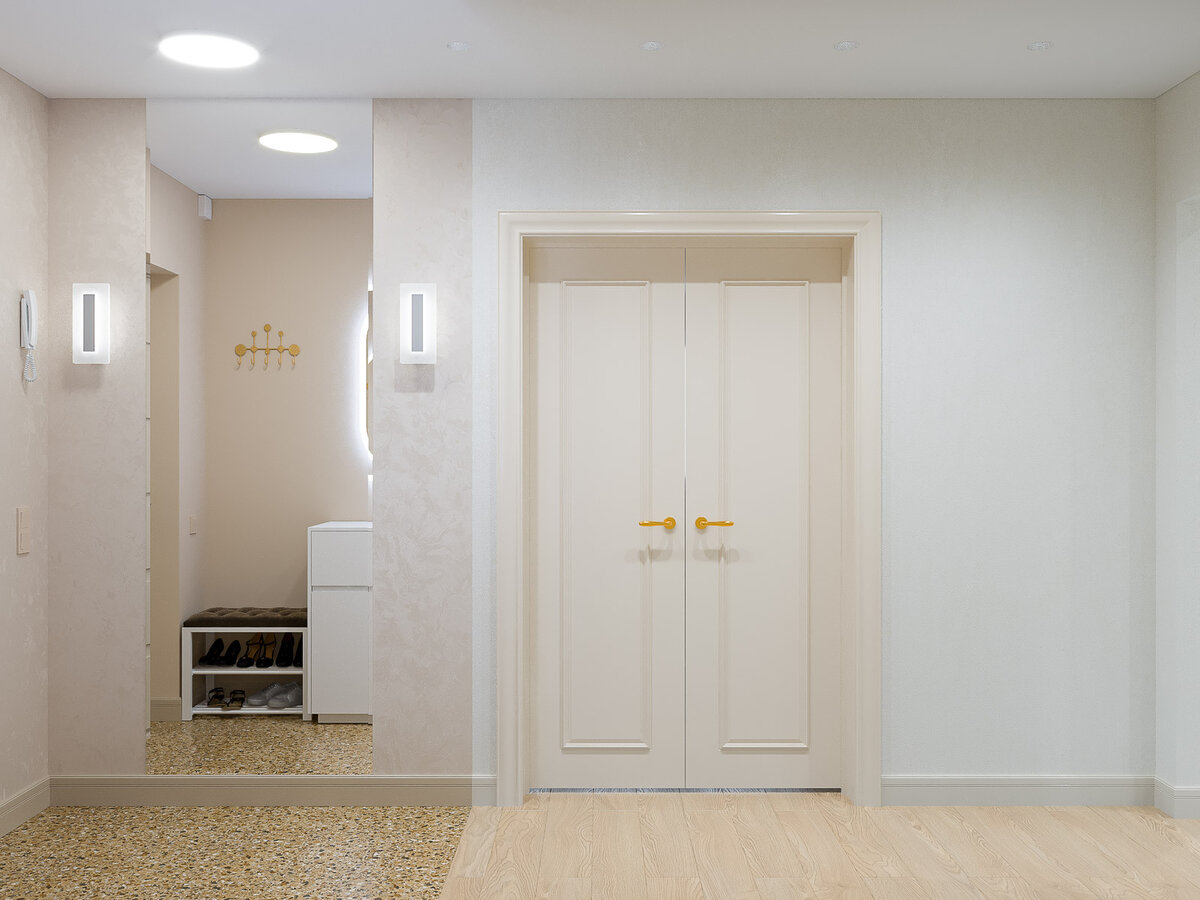 Деление пространства в прихожей