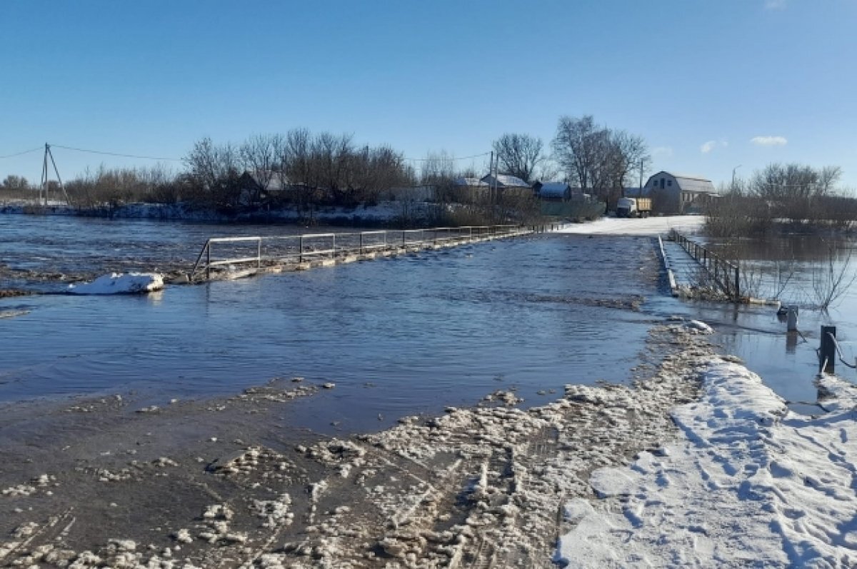    В Ефремовском районе из-за паводка уровень воды поднялся на 1,3 метра