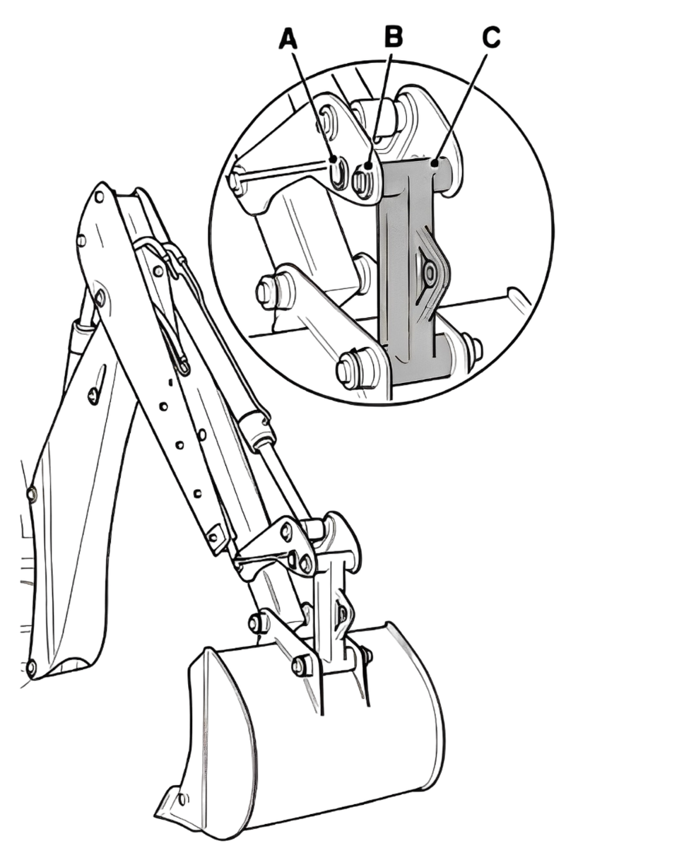 Порядок действий при установке рычага в правильное положение