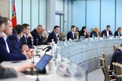    Совещание Губернатора Московской области Андрея Воробьева с руководящим составом правительства Московской области и главами городских округов © Антон Чернов, «Подмосковье Сегодня»